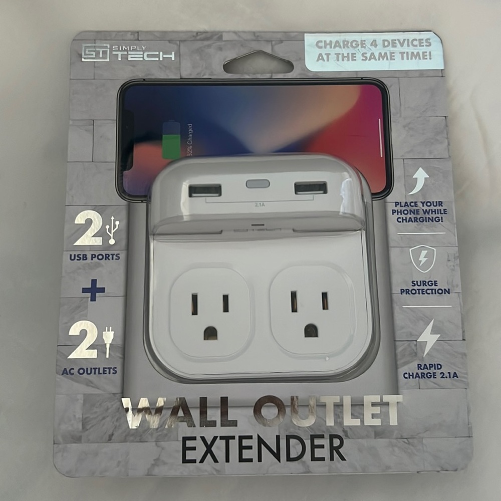 Simply tech outlets 2USB multiple outlets